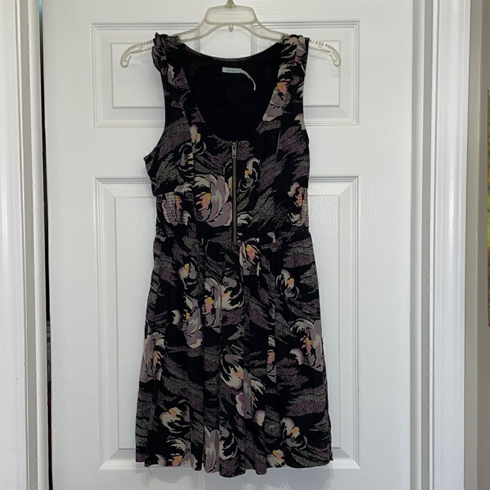 Urban Outfitters Kimchi Blue Navy Floral Sleeveless Mini Dress